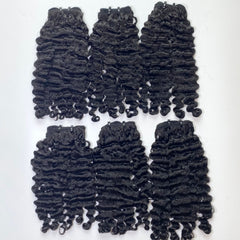 Raw Burmese Curly Hair Bundles - Human Hair