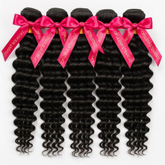 Raw Deep Wave Hair Bundles - Human Hair
