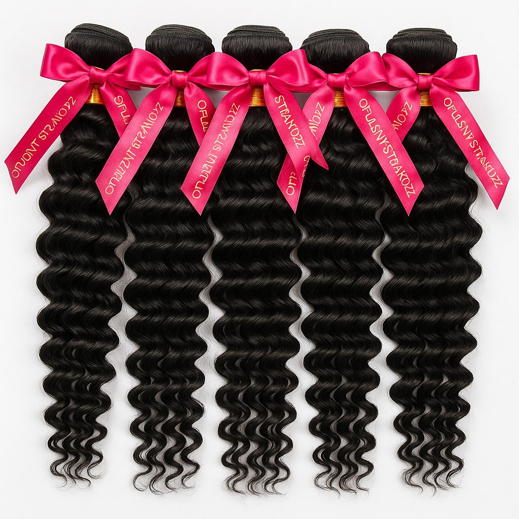 Raw Deep Wave Hair Bundles - Human Hair