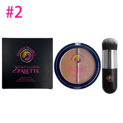 Scalp illusion #2 with brush applicator.